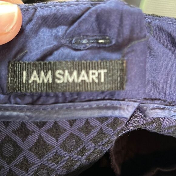 Maurices Navy Blue Patterned Geometric Print Rolled Cuff Shorts size 5/6 NEW - Picture 7 of 8